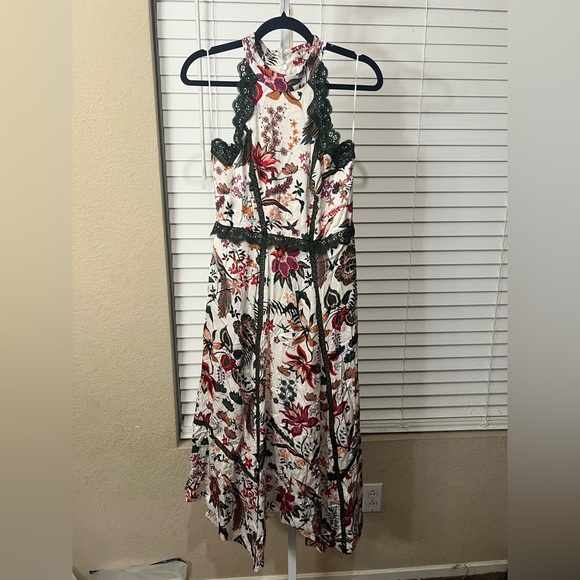 Anthropologie Lace-Trim A-Line Dress, Sz 10 Fits Like a size 8 - Picture 7 of 10